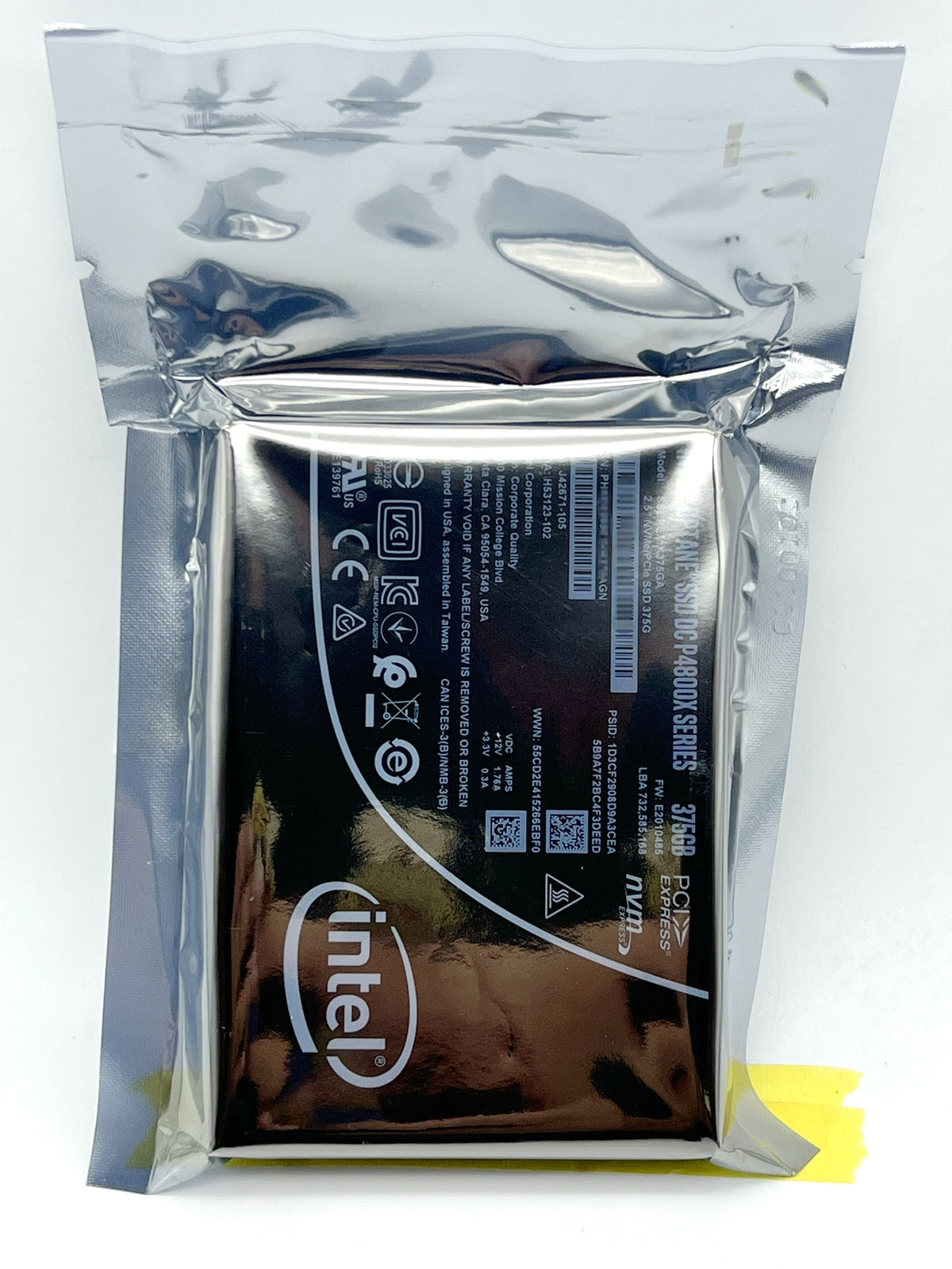 Intel SSDPE21K375GA OPTANE DC P4800X 375GB U.2 2.5 NVMe PCIe Solid State Drive