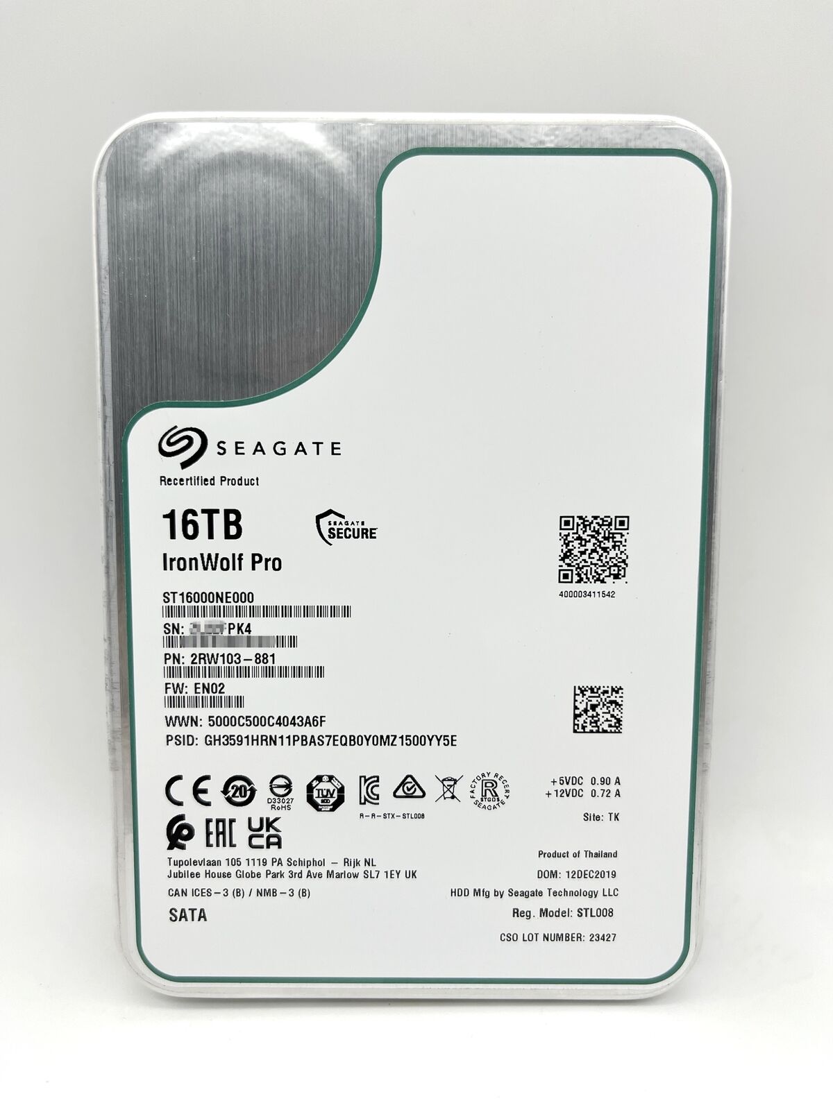 ST16000NE000 Seagate Ironwolf Pro 16TB 3.5 256M Enterprise SATA Hard Drive