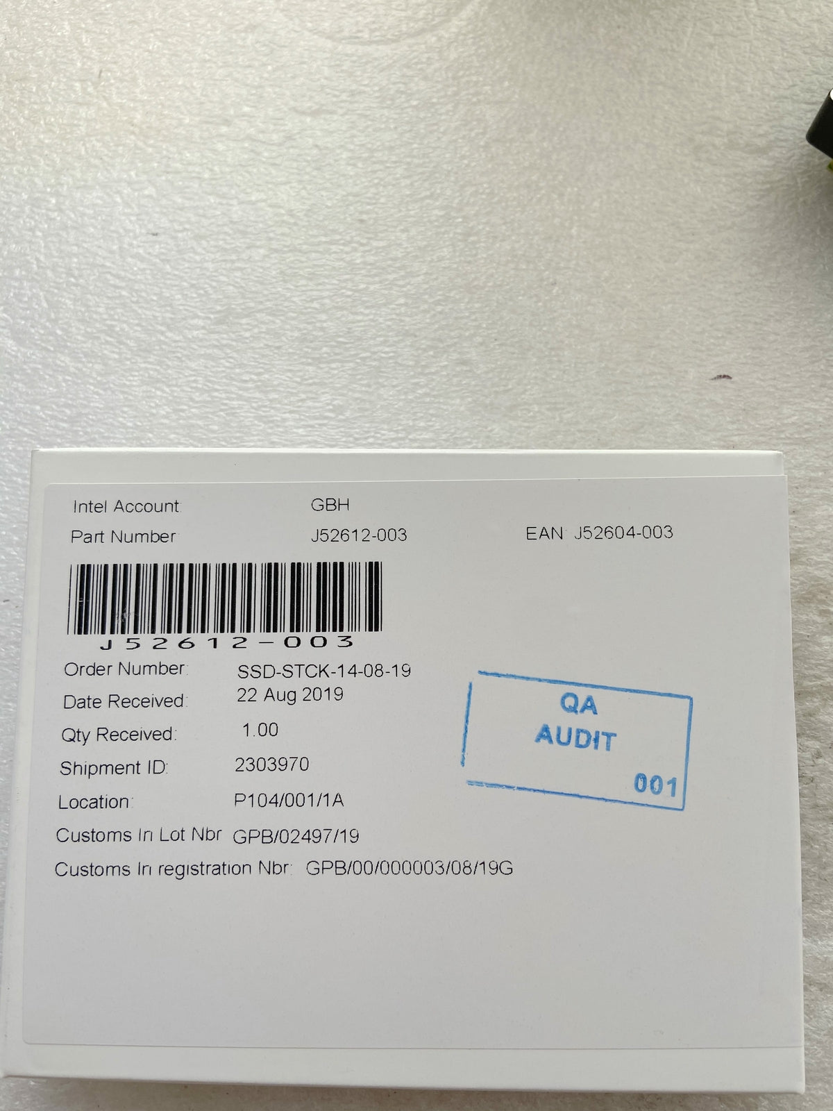 Intel S4600 1.92TB SSDSC2KG019T701 SSD DC Series 2.5 inch SATA Solid State Drive