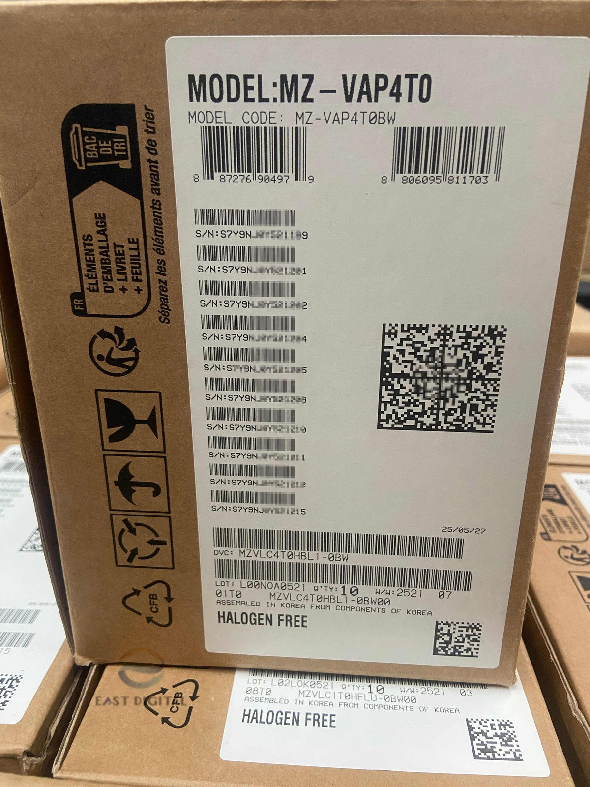 Samsung 9100 PRO MZ-VAP4T0 4TB PCIe 5.0 x4 NVMe M.2 2280 Solid State Drive 2025+