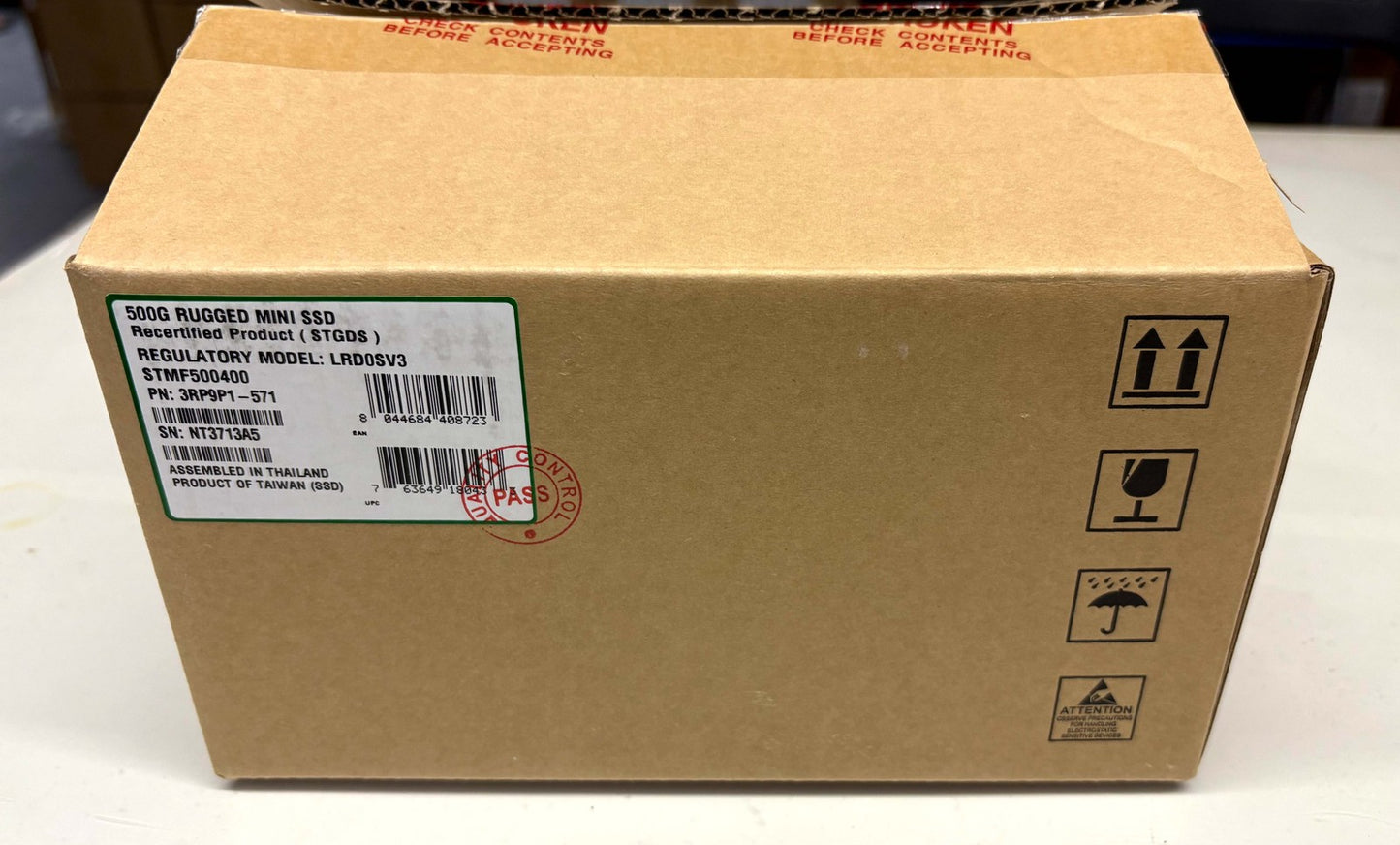 Seagate STMF500400 Rugged Mini 500GB SSD USB 3 Type-C External Solid State Drive