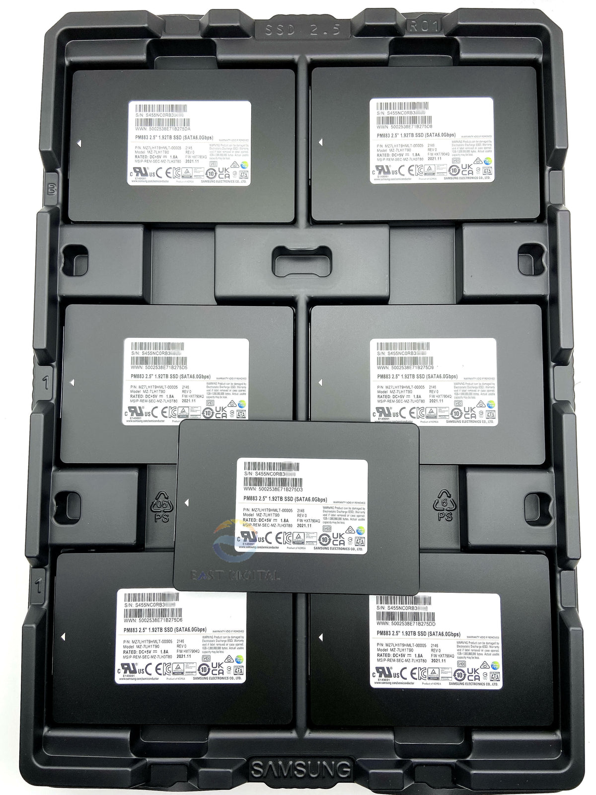 SAMSUNG PM883 2.5'' 1.92TB SSD MZ-7LH1T90 SATA 6.0Gbps MZ7LH1T9HMLT-00005 New