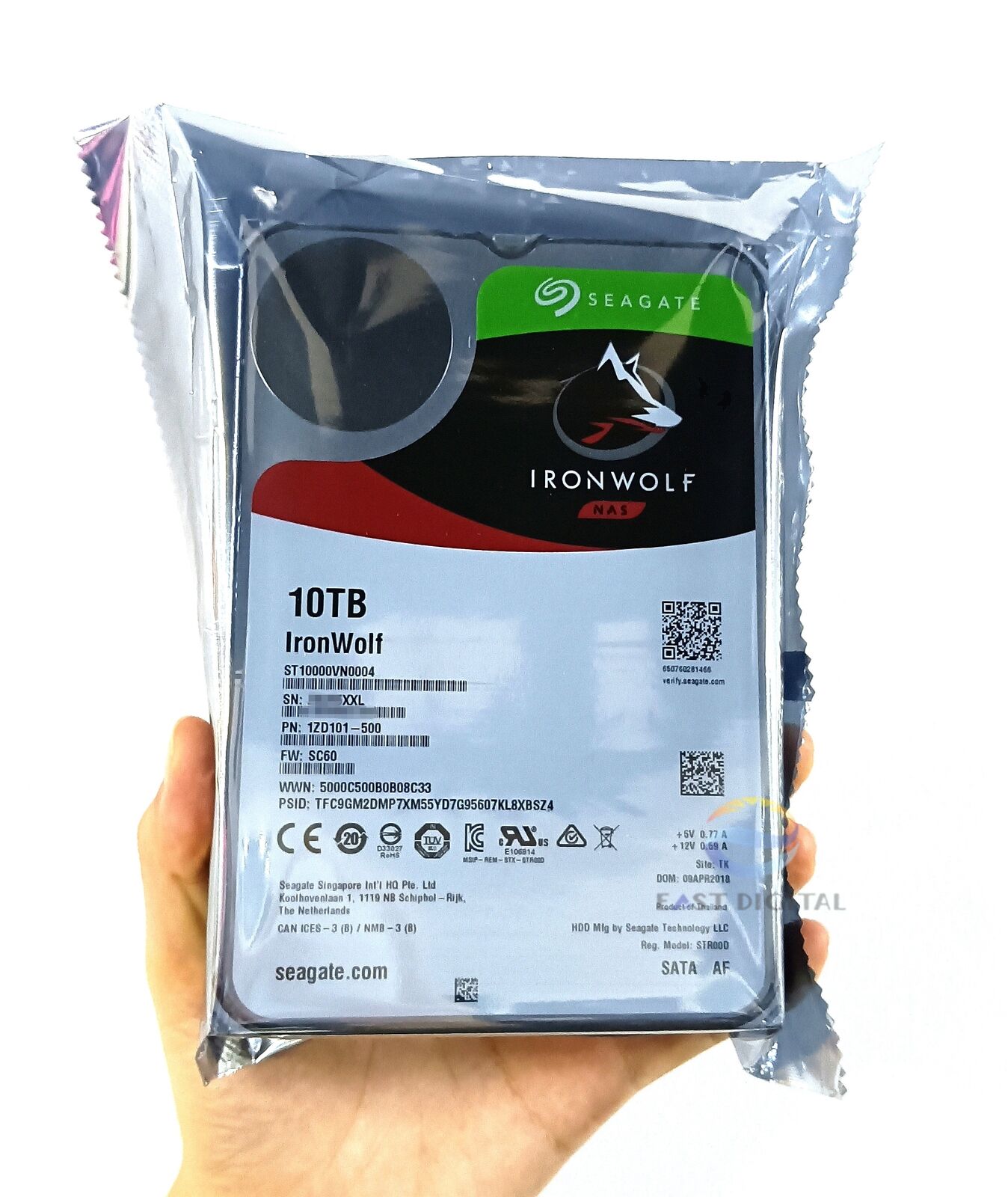 ST10000VN0004 Seagate IronWolf 10TB 3.5" NAS SATA 7200RPM 256MB Hard Drive New