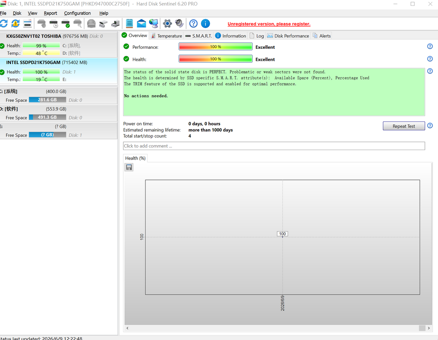 Intel Dell SSDPD21K750GAM D4800X 750GB 2.5" PCIe 3.0 NVMe,U.2 Solid State Drive