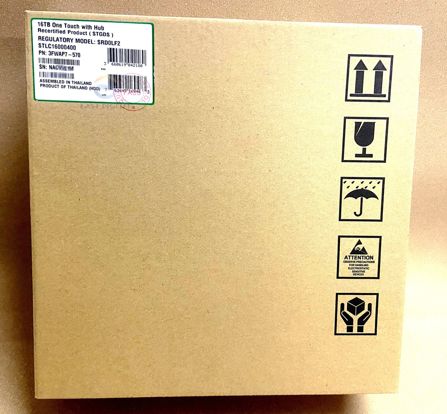 Seagate One Touch Drive Hub 16TB 3.5'' External STLC16000400 USB-C Desktop HDD