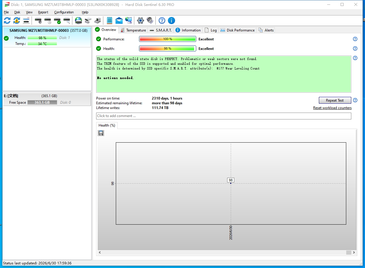 Samsung MZ-7LM3T8N PM863a 3.84TB 2.5" SATA 6Gbps MZ7LM3T8HMLP Solid State Drive