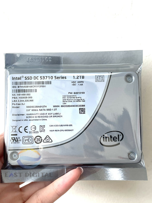 Intel SSD SSDSC2BA012T4 DC S3710 Series 1.2TB 2.5" SATA III 6.0Gbps MLC 7mm New