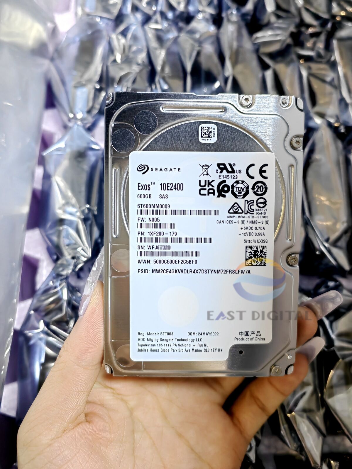 Seagate ST600MM0009 600GB Exos 10E2400 2.5'' 10K RPM 12Gb/s SAS 128MB Hard Drive