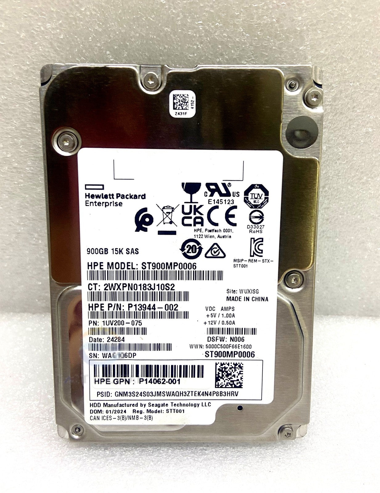 ST900MP0006 HPE 900GB 2.5" 15K SAS P14062-001 P13944-002 Hard Drive NEW