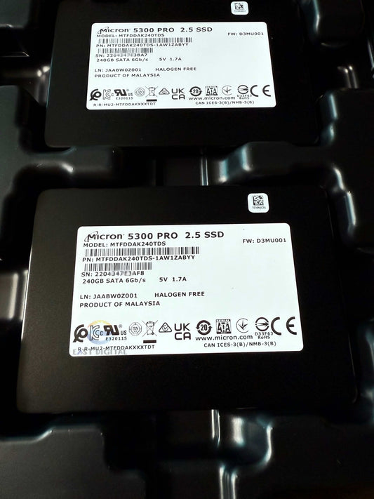 Micron 5300 PRO MTFDDAK240TDS 240GB 2.5" 6Gb/s SATA SSD MTFDDAK240TDS-1AW1ZABYY