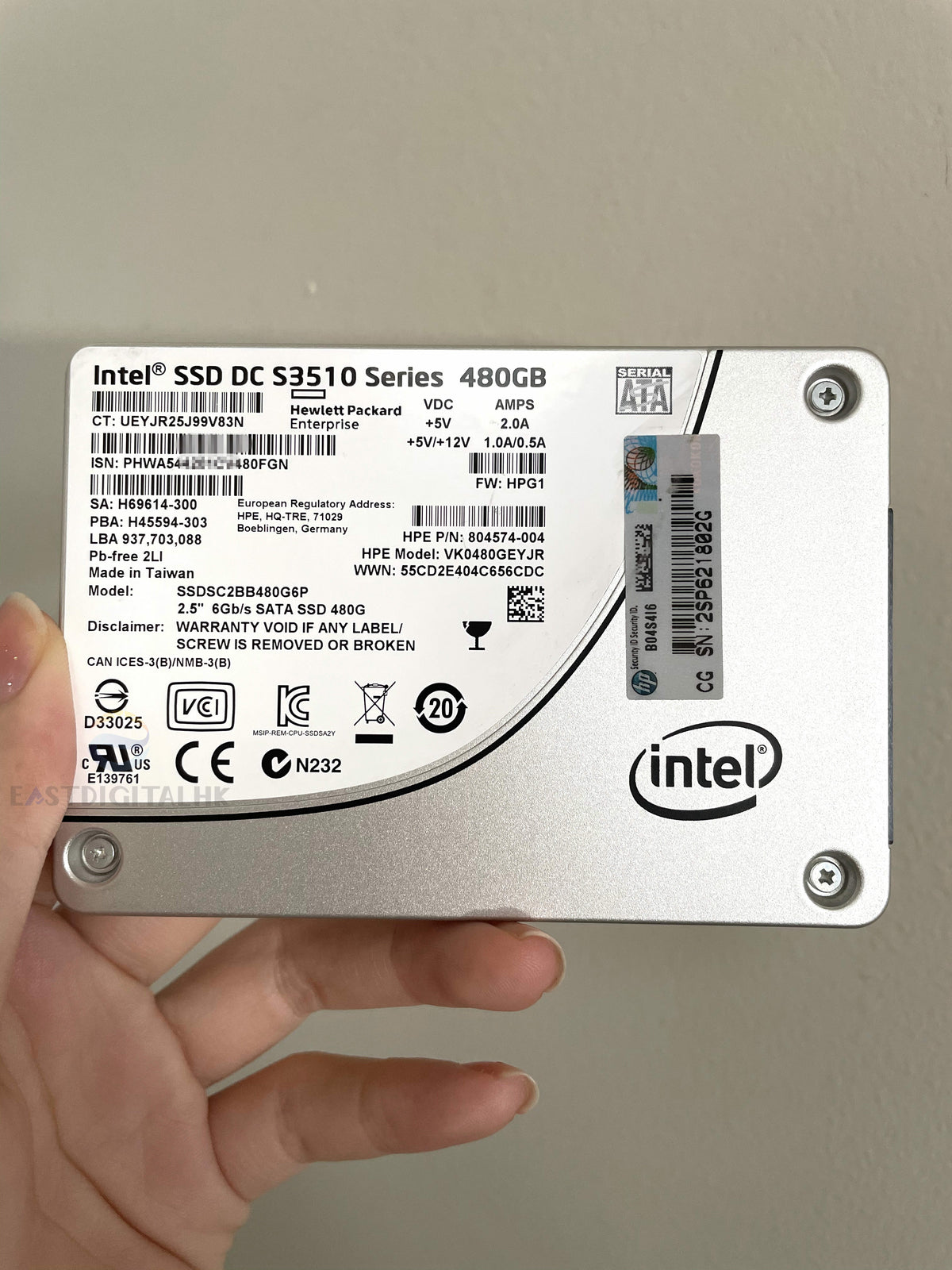 Intel DC S3510 480GB SSDSC2BB480G6 SSDSC2BB480G6P HPE 804574-004 2.5 SATA SSD
