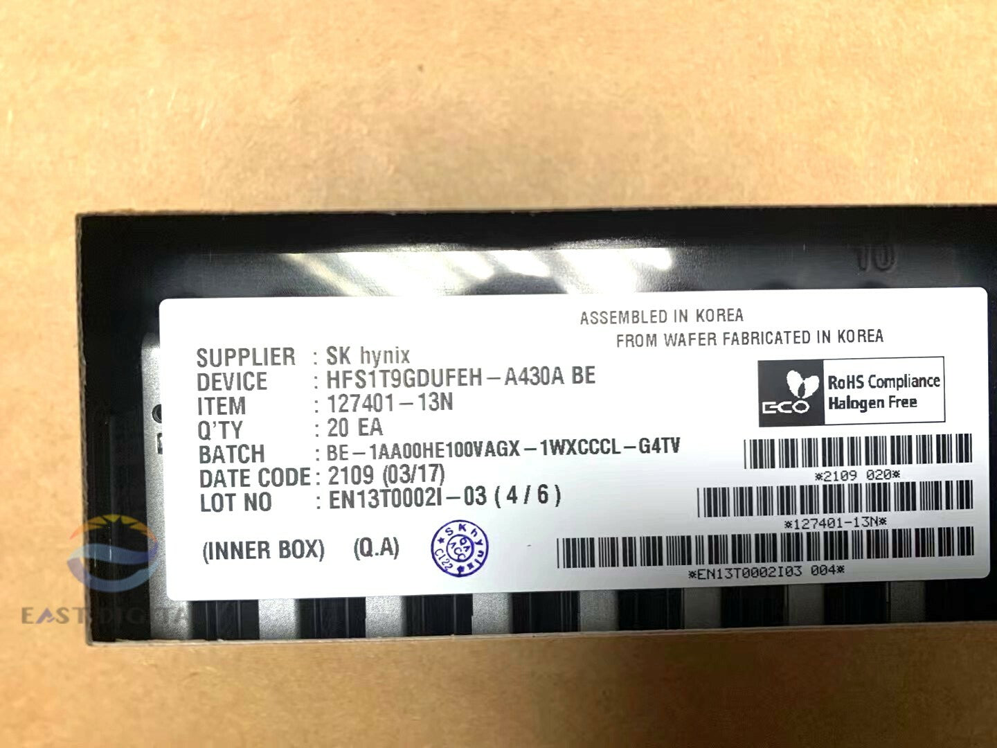 HPE VK001920KWWFN 1.92TB U.2 SSD P11534-002 PE6011 SK PCIe Solid State Drive New
