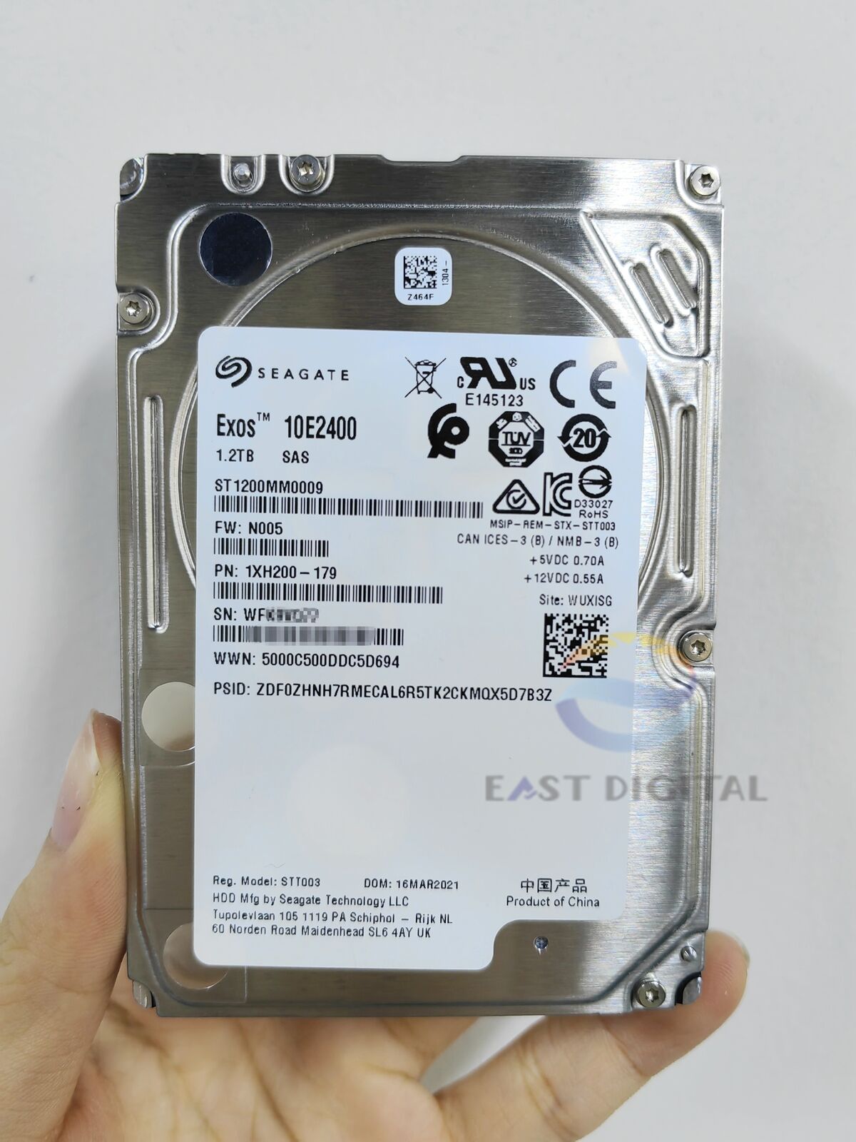 ST1200MM0009 Seagate Exos 10E2400 1.2TB 2.5'' SAS 12Gbs 10K RPM 256MB Hard Drive