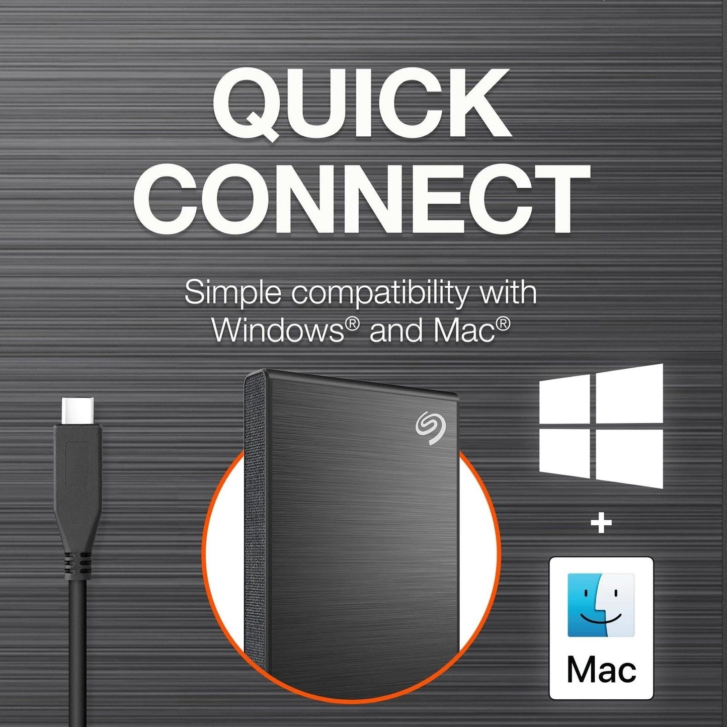 Seagate STKG1000406 One Touch 1TB USB 3.0 Type-C Game External SSD