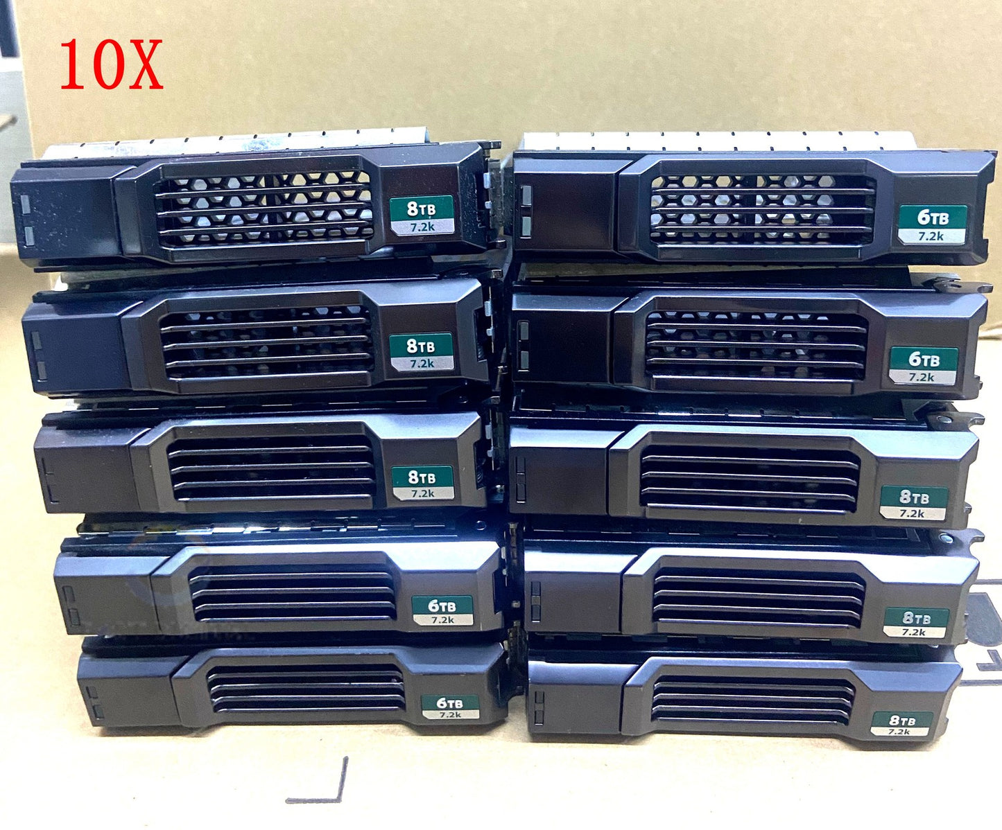 Lot 10 072CWN Dell Compellent Storage SC 3.5 SAS SATA Hard Drive Caddy Tray