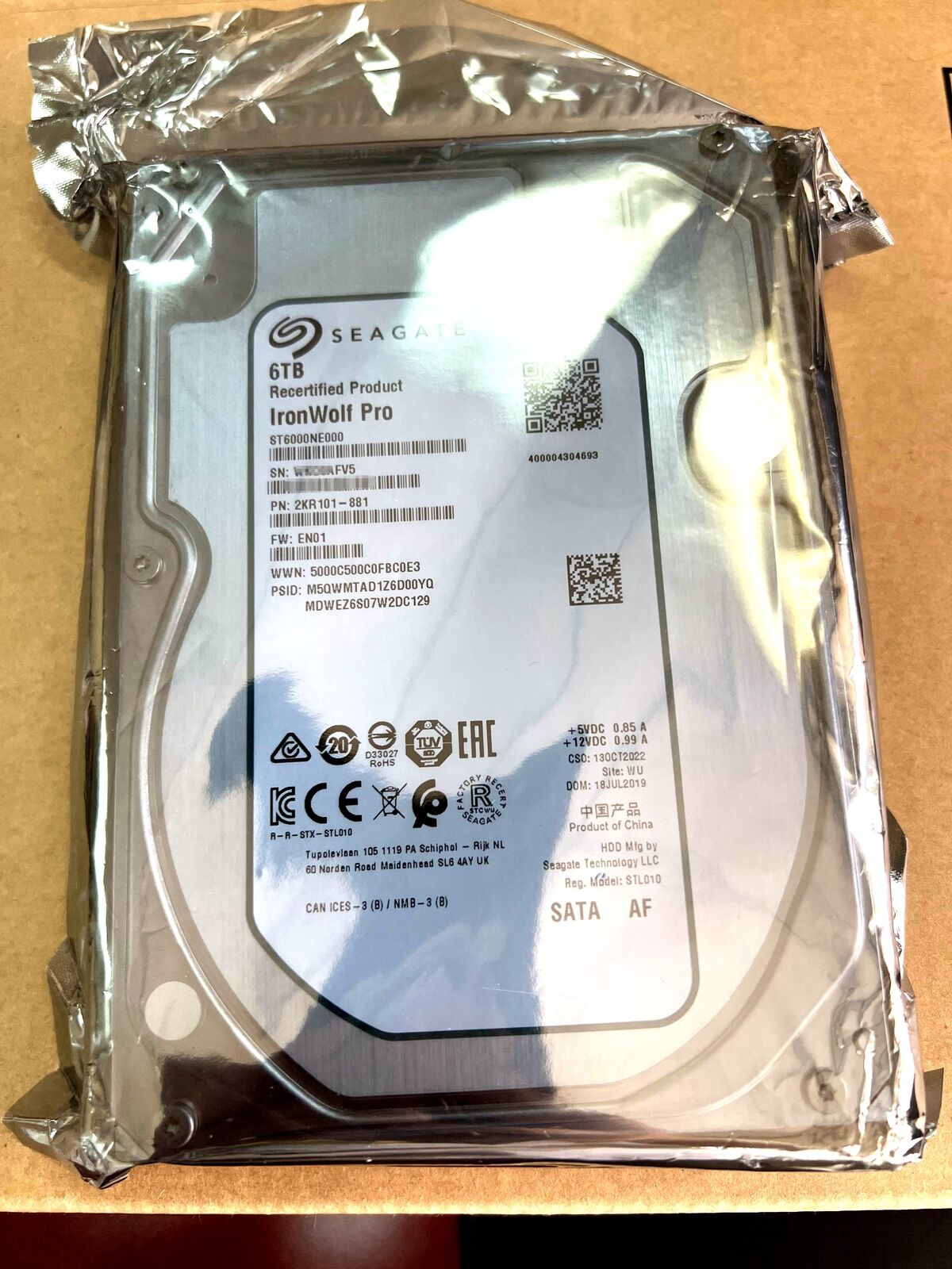 ST6000NE000 Seagate Ironwolf Pro NAS 6TB 3.5 SATA 256M Internal Hard Drive