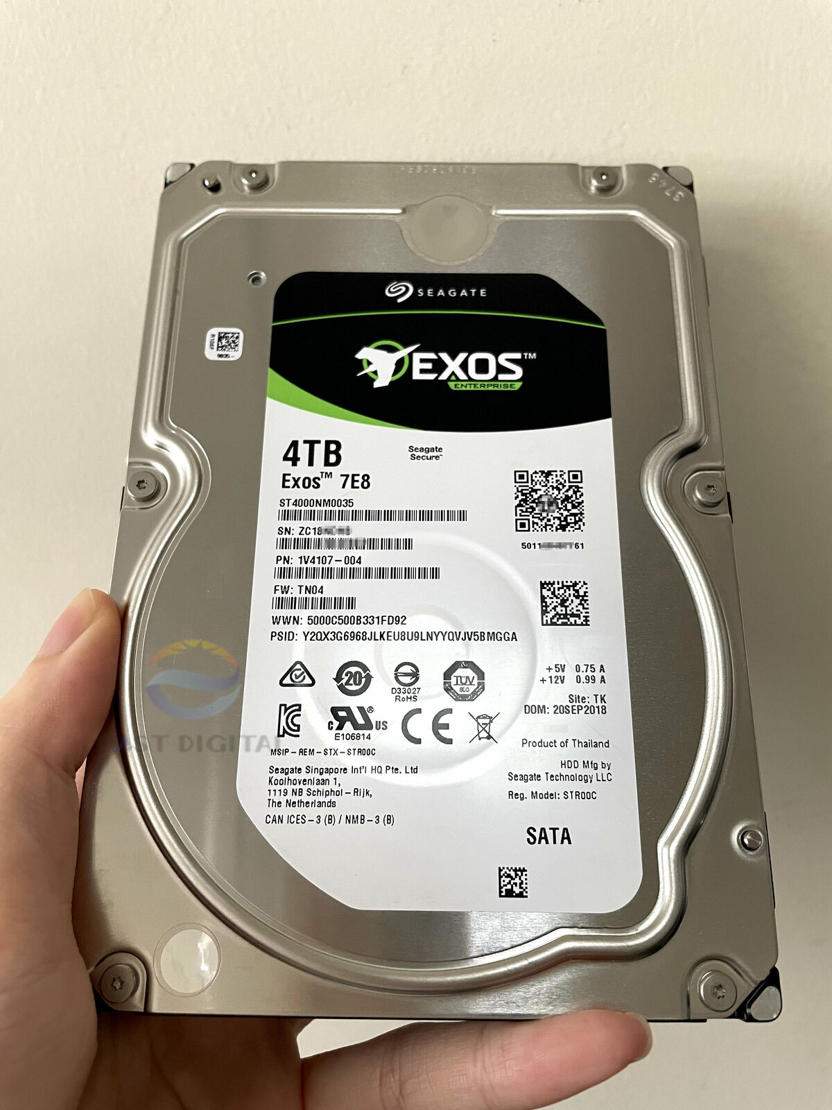 ST4000NM0035 Seagate 4TB Exos 3.5" SATA Enterprise V5 7.2K 1V4107 Hard Drive New