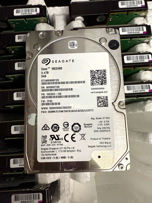 ST2400MM0129 Seagate Exos 2.4TB 2.5'' SAS 10K 256MB 1XK203 12Gbs Hard Drive