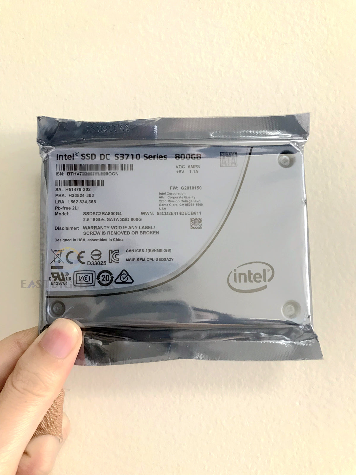 Intel SSD DC S3710 Series 800GB 2.5" SATA 6Gb/s 20nm MLC 7mm SSDSC2BA800G4 New