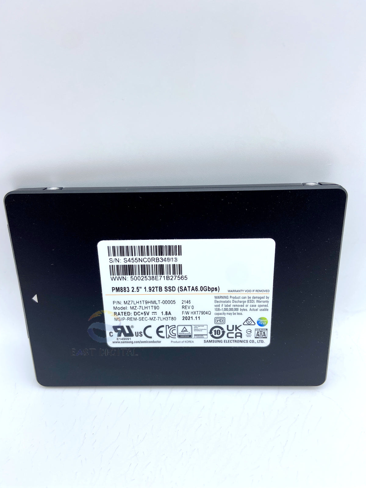 SAMSUNG PM883 2.5'' 1.92TB SSD MZ-7LH1T90 SATA 6.0Gbps MZ7LH1T9HMLT-00005 New