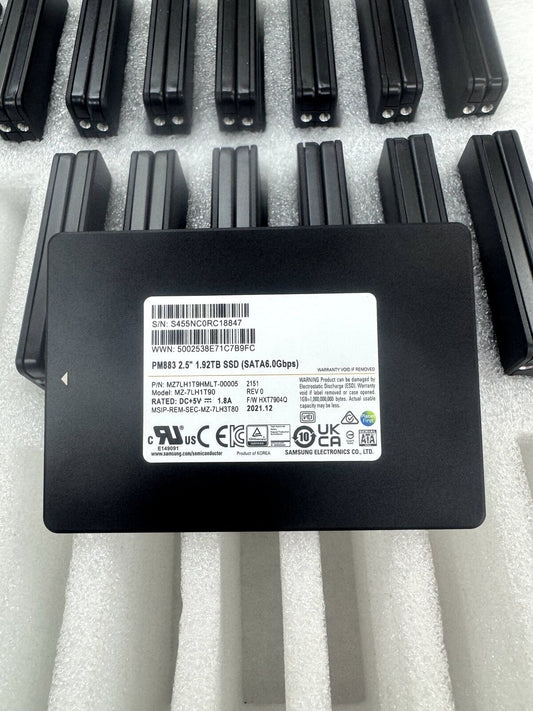 SAMSUNG PM883 2.5'' 1.92TB SSD MZ-7LH1T90 SATA 6.0Gbps MZ7LH1T9HMLT-00005