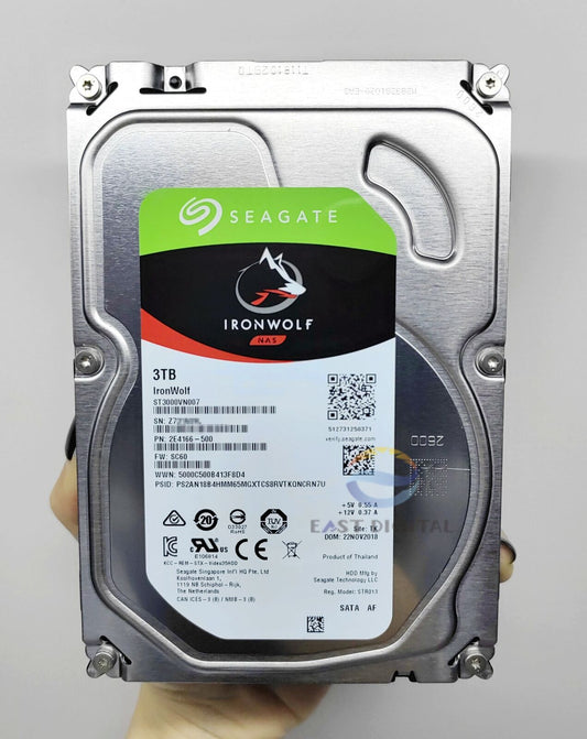 ST3000VN007 Seagate IronWolf 3TB 3.5" NAS SATA 5900RPM 64MB Hard Drive New