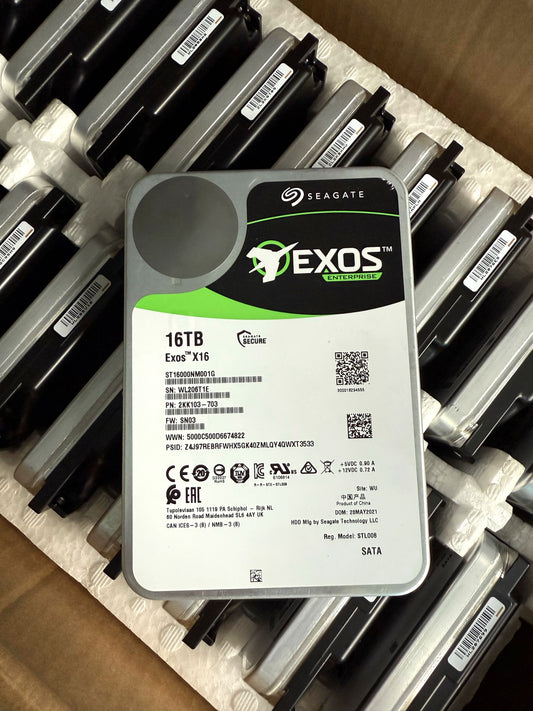 Seagate 16TB ST16000NM001G Exos X16 512e 6Gb 3.5 SATA  Enterprise Hard Drive