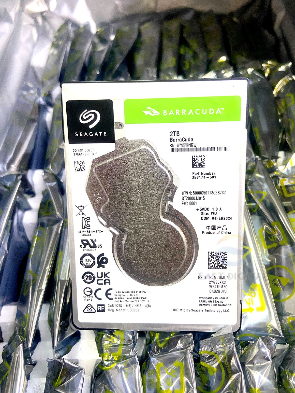ST2000LM015 2TB Seagate Barracuda 2.5'' SATA 5400RPM 6.0Gbs 128MB Hard Drive New