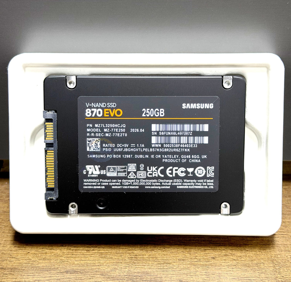 Samsung MZ-77E250 870 EVO 250GB 2.5' SATA 6G MZ7L3250HCJQ Solid State Drive New