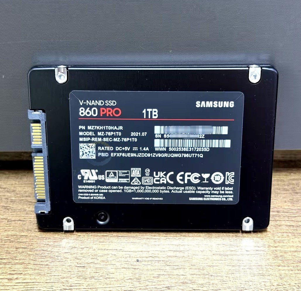 MZ-76P1T0 Samsung 860 PRO 1TB 2.5'' SATA 6Gbs MZ7KH1T0HAJR Solid State Drive New