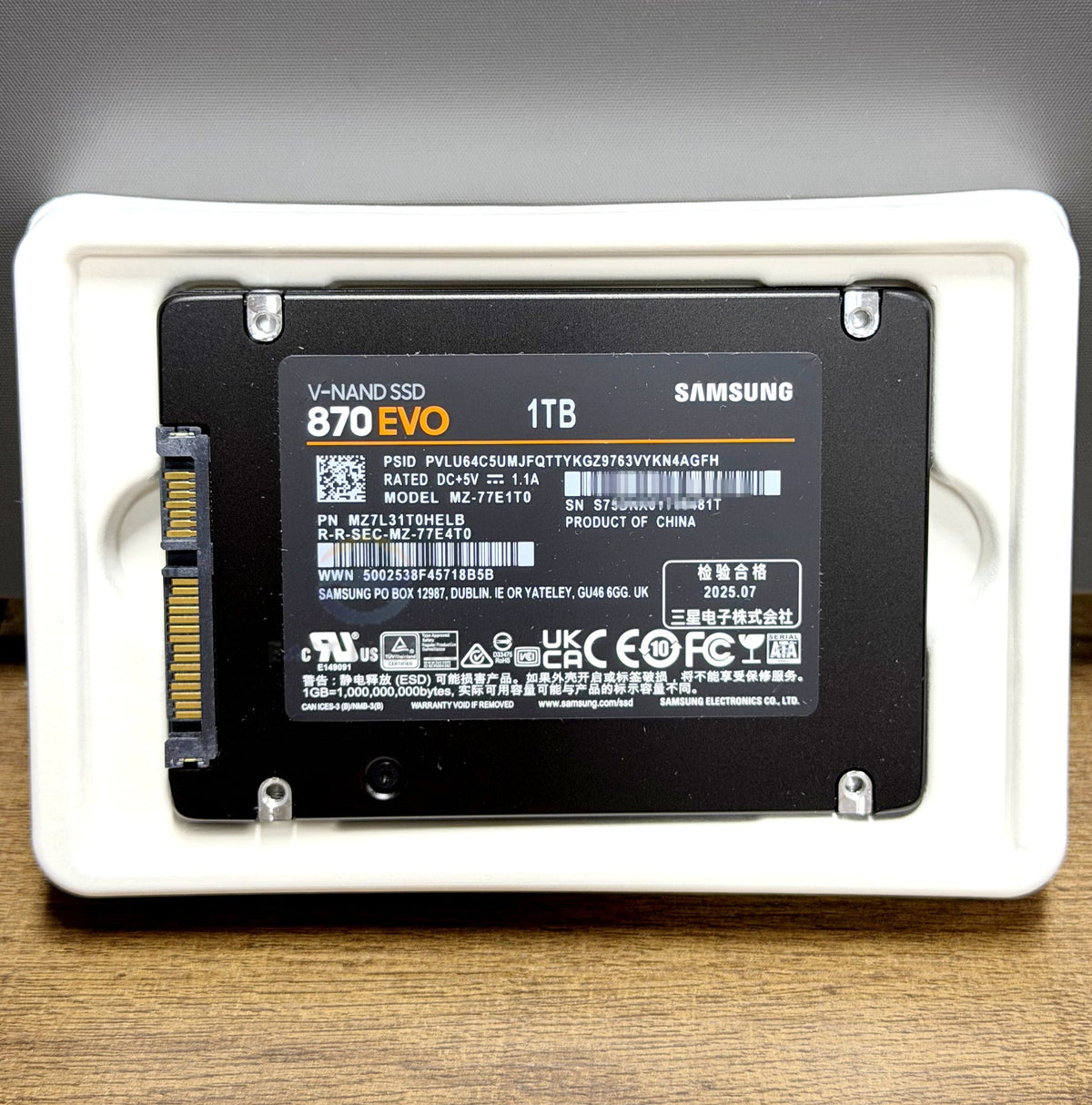 Samsung MZ-77E1T0 870 EVO 1TB 2.5' SATA 6Gbps MZ7L31T0HELB Solid State Drive New