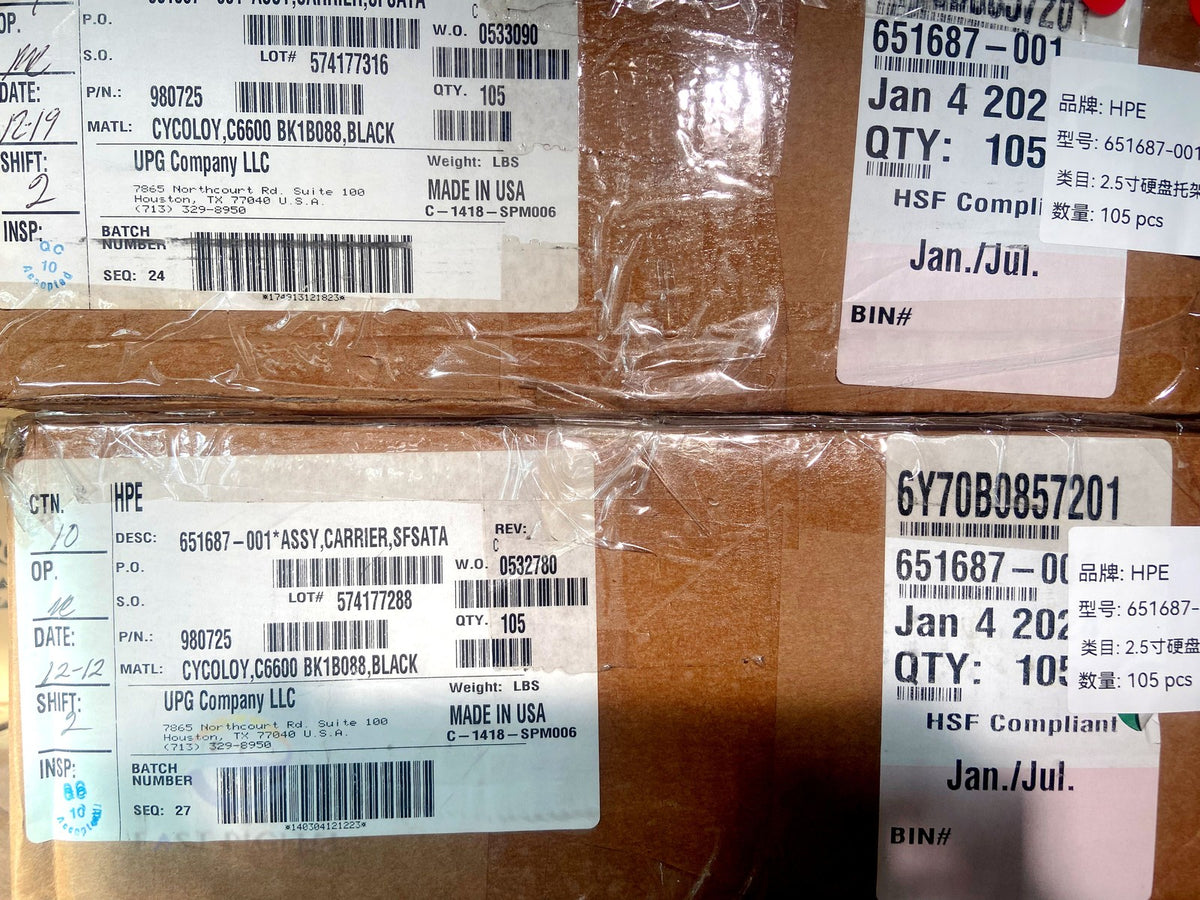 Lot 10 651687-001 HPE 2.5 SAS SATA HDD Tray Caddy Gen8/ 9/10 DL360 DL380  NEW