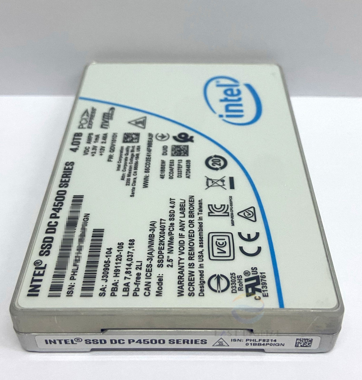 Intel SSDPE2KX040T7 P4500 4TB 2.5" U.2 PCIe NVMe Enterprise Solid State Drive