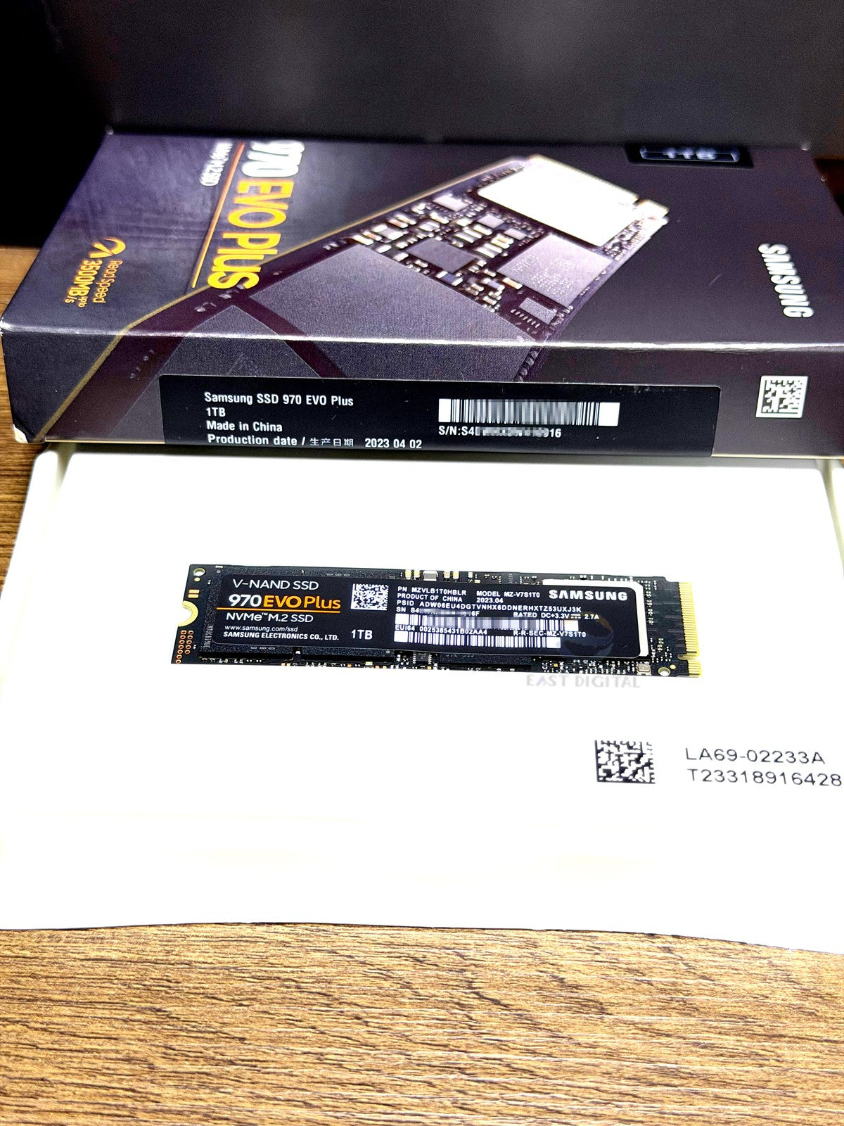 Samsung MZ-V7S1T0 970 EVO Plus 1TB M.2 NVMe PCIe3.0 512MB MZVLB1T0HBLR SSD New