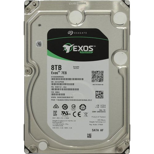 ST8000NM0055 Seagate 3.5" SATA 8TB Capacity V5 7200RPM 6Gb/s 256MB Hard Drive