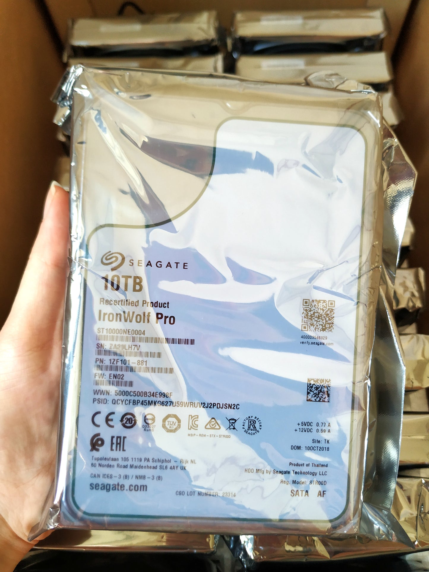 ST10000NE0004 Seagate Ironwolf Pro NAS 10TB 3.5 256M Enterprise SATA Hard Drive