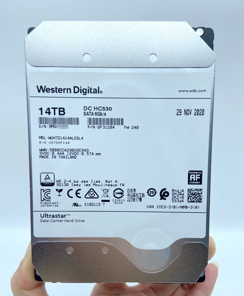 WD Ultrastar 14TB WUH721414ALE6L4 SATA HC530 LFF 0F31284 Enterprise Hard Drive